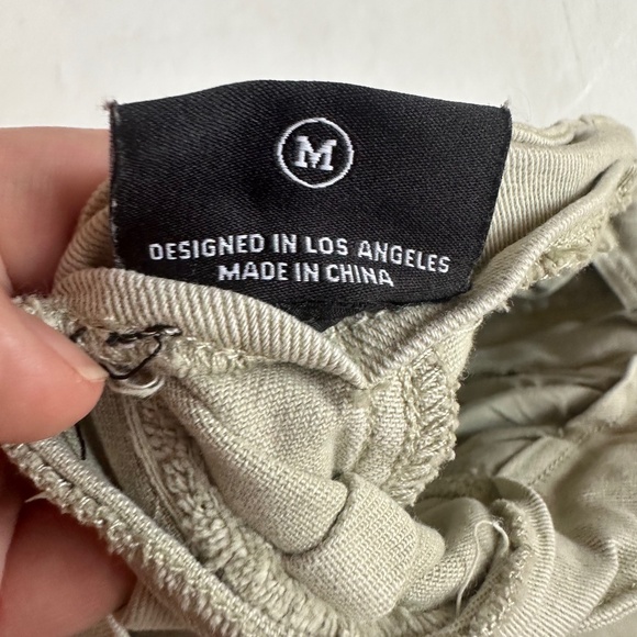 Miou Muse Wide Leg Sailor Pants in Sage - Picture 5 of 9